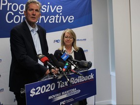 Progressive Conservative leader Brian Pallister speaks at a press conference while campaigning on Wednesday, Aug. 28, 2019. Pallister said he's asked the province's political party leaders to agree that Winnipeg Regional Health Authority monthly emergency room wait time figures should be released before the Sept. 10 election. 
JOYANNE PURSAGA/Winnipeg Sun/Postmedia Network