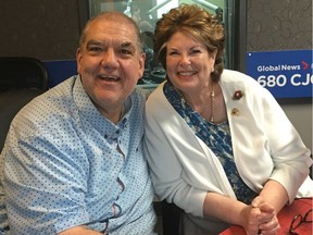 CJOB host Hal Anderson with former Winnipeg Mayor Susan Thompson remembering the 1999 Pan Am Games in Winnipeg,