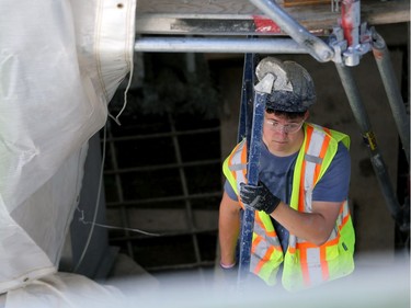 Construction continues at the Leaf, part of Canada's Diversity Gardens, at Assiniboine Park in Winnipeg on Tues., Aug. 20, 2019. Kevin King/Winnipeg Sun/Postmedia Network