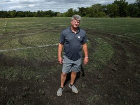 Winnipeg Rifles head coach Geordie Wilson.