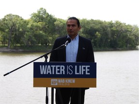 On the shores of the Red River, NDP Leader Wab Kinew promised on Friday, to spend $500 million for repairs and upgrades to the North End Pollution Control Centre in Winnipeg, if elected on Sept. 10.