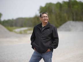 Chief Erwin Redsky of Shoal Lake 40 First Nation is photographed on Freedom Road on Thursday, May 30, 2019. A First Nation on the Manitoba-Ontario boundary is closer to getting safe drinking water.
