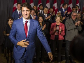 Federal Liberal leader Justin Trudeau finishes a campaign stop at Toronto Don Valley Hotel and Suites on Friday, Sept. 20, 2019. (Ernest Doroszuk/Toronto Sun/Postmedia Network)