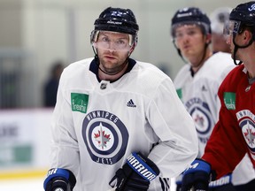 Forward Mark Letestu skates during Winnipeg Jets training camp at Bell MTS Iceplex on Sun., Sept. 15, 2019. Kevin King/Winnipeg Sun/Postmedia Network