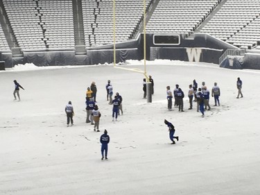 Winnipeg Blue Bombers players prepare for Saturaday's game against the Montreal Alouettes, Friday, October 11, 2019.
Ted Wyman/Winnipeg Sun/Postmedia Network