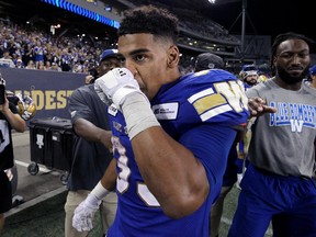Blue Bombers’ Andrew Harris should be eligible for this year’s CFL awards, writes Paul Friesen. (KEVIN KING/WINNIPEG SUN FILES)