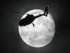 The Winnipeg Police Service helicopter. 
Winnipeg Sun file