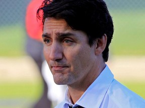 Canada's Prime Minister Justin Trudeau campaigns for the upcoming election in Fredericton, New Brunswick, September 18, 2019.