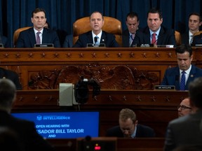 House Intelligence Committee Chairman Adam Schiff (D-CA) gives an opening statement during the first public hearings held by the House Permanent Select Committee on Intelligence as part of the impeachment inquiry into U.S. President Donald Trump, on Capitol Hill in Washington, D.C., on Wednesday, Nov. 13, 2019.