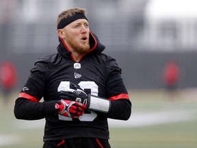 Calgary Stampeders, Bo Levi Mitchell during the Stamps practice and press conference before taking on the Winnipeg Blue Bombers in the CFL Semi-Finals at McMahon stadium in Calgary on  Saturday, November 9, 2019. Darren Makowichuk/Postmedia