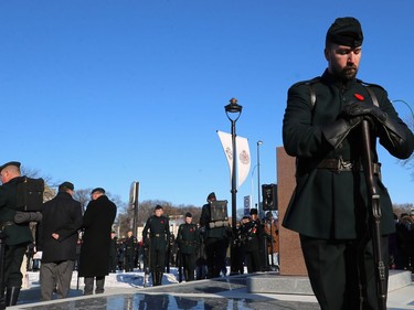 The Royal Winnipeg Rifles Association Remembrance Day Service at Vimy Memorial Park in Winnipeg on Mon., Nov. 11, 2019. Kevin King/Winnipeg Sun/Postmedia Network