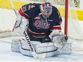 Regina Pats goalie Max Paddock played his 100th WHL game on Wednesday.