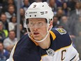 Jack Eichel of the Buffalo Sabres skates against the Toronto Maple Leafs during an NHL game at Scotiabank Arena on Nov. 30, 2019, in Toronto.