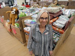 Linda Grayston, assistant executive director at the Christmas Cheer Board, is pictured in its headquarters on St. James Street in Winnipeg on Sunday.