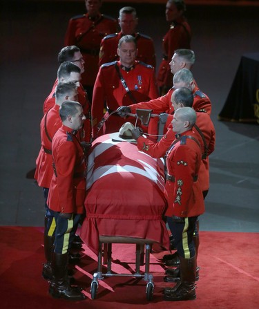 A regimental funeral for RCMP Cst. Allan Poapst took place in Winnipeg today, Poapst died in a traffic accident.  Friday, December 20/2019 Winnipeg Sun/Chris Procaylo/stf
