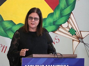Families Minister Heather Stefanson announced on Monday, Jan. 27, 2020 that Manitoba Housing will make 50 affordable units available in a program to be administered by Wahbung Abinoonjiiag Inc. to assist in finding housing for women and children affected by family violence. Josh Aldrich/Winnipeg Sun/Postmedia
