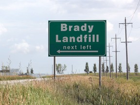 The city is looking into the possibility of selling gas produced and collected at its Brady Road Landfill site. Winnipeg Sun file