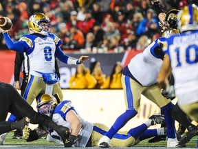 The Blue Bombers have begun talks to re-sign QB Zach Collaros over his teammate Mike Nichols.  Getty Images