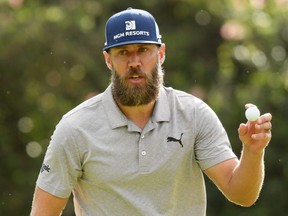 Graham DeLaet reacts on the sixth green during the second round of the Sony Open in Hawaii at the Waialae Country Club on Jan. 10, 2020 in Honolulu, Hawaii.