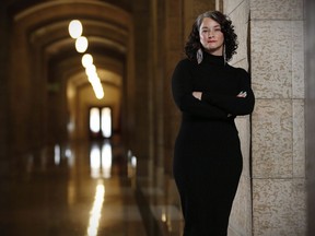 Manitoba NDP MLA Nahanni Fontaine is photographed at the Manitoba Legislature in Winnipeg on Tuesday, November 15, 2016. Two poems written by the killer of an Indigenous woman have been removed from the parliamentary poet laureate website. The poems by Stephen Brown included one about a prostitute, eliciting concerns from Fontaine saying they displayed disrespect toward Brown's victim and missing and murdered Indigenous women and girls.THE CANADIAN PRESS/John Woods