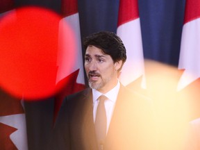 Prime Minister Justin Trudeau holds a press conference at the National Press Theatre in Ottawa on Friday, Jan. 17, 2020. THE CANADIAN PRESS/Sean Kilpatrick