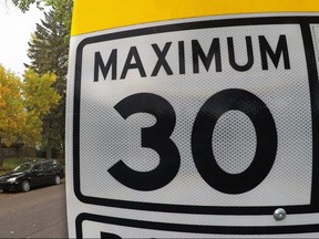 The city has lowered the speed limit on parts of Marion and Goulet streets to 50 km/h. A study shows survival rates for pedistrians is highest if the speed limits are set at 30 km/h.