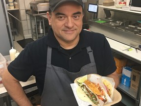 Owner Carlos Bosque of Sargent Taco Shop at 698 Sargent Avenue in Winnipeg. HAL ANDERSON/For the Winnipeg Sun