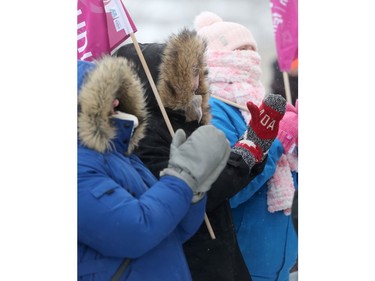 The fourth annual Women's March Winnipeg took place at the Manitoba Legislative Building, in Winnipeg today.   Friday, January 17/2020 Winnipeg Sun/Chris Procaylo/stf