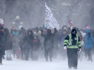 The fourth annual Women's March Winnipeg took place at the Manitoba Legislative Building, in Winnipeg today.   Friday, January 17/2020 Winnipeg Sun/Chris Procaylo/stf