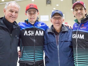 Team Doering (from left) are Craig, Kyle, Walter and Grant, the winners of the Manitoba Open HALFspiel.