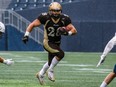 Manitoba Bisons running back Logan Fischer against the UBC Thunderbirds at IG Field in Winnipeg, Saturday, September 21, 2019