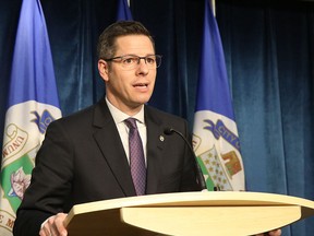 Winnipeg Mayor Brian Bowman addresses the media on Tuesday.