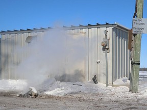 All that remained from a blockade on the CN Rail line near Headingley, Man., was the smouldering ashes of a campfire on Thursday, Feb. 13, 2020 at 11:15 a.m. The blockade was in solidarity with other groups across Canada supporting the hereditary chiefs of Wet'suwet'en in B.C. opposing a natural gas pipeline. Josh Aldrich/Winnipeg Sun/Postmedia