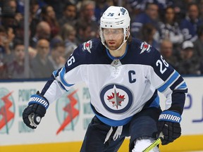 Blake Wheeler of the Winnipeg Jets. (Photo by Claus Andersen/Getty Images)