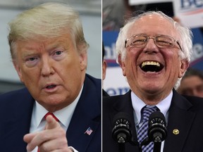 Donald Trump and Bernie Sanders. (Getty Images)