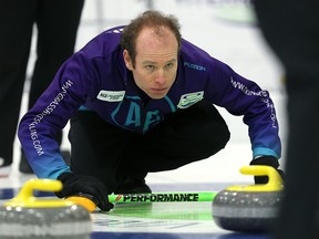Winnipeg’s Sean Grassie lost the provincial men’s curling semifinal on Sunday morning, 7-3 to top seed Mike McEwen.