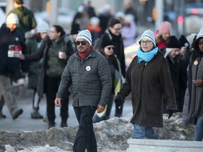 The Main Street Project hosted the Coldest Night of the Year fundraising walk, in Winnipeg Saturday.