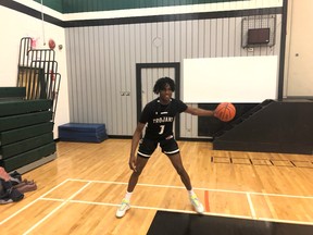 Dami Farinloye is the star of the Vincent Massey Collegiate Trojans. (SUPPLIED PHOTO)
