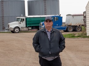 Chuck Fossay, who along his brothers, run a 3,400-acre operation near Starbuck
