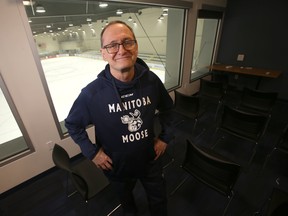 Manitoba Moose goalie coach Rick St.Croix is grateful he survived a recent cardiac incident.  (Chris Procaylo/Winnipeg Sun)