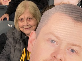 Jeannette Gunnlaugson celebrated her 88th birthday with her grandson, Jason Gunnlaugson, at the Brier. (Submitted Photo)