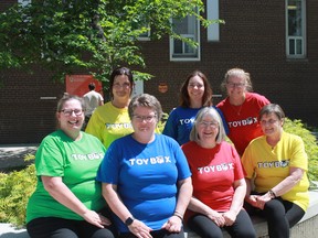 Community Team- back left to right- Vicky Smith (MacGregor Elementary Resource Teacher, Sarah Melo (Ecole Julie Riel Teacher), Sheri-Lynn Skwarchuk (UW prof), front row left to right (Lori Finlayson Parent), Kim Young (Austin Elementary Principal), Shirley Ducharme (Chief South Indian Lake), & Alexa Okrainec (Speech Pathologist and Brandon University Professor).