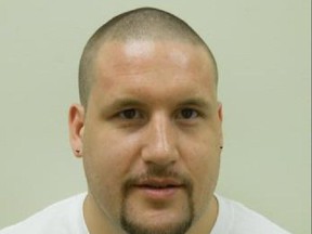 Jody McDonald was serving a sentence of 43 months for drug trafficking and firearm offences. he began statutory release on July 6, 2017, but by Aug1, 2017 managed to get his release cancelled and replaced with a Canada wide warrant. Handout/Winnipeg Police Service / Postmedia