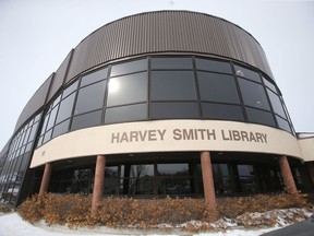 The Harvey Smith Library, on Sargent Avenue, in Winnipeg.  Friday, March 6/2020