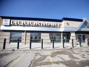 Efforts continue to control the spread of Covid-19.  In Manitoba, liquor stores are changing hours and limiting the number of patients allowed inside stores.   Saturday, March 28/2020 Winnipeg Sun/Chris Procaylo/stf