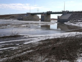 Manitoba is preparing for possible flooding, these are the floodway gates south of the perimeter.   Tuesday, March 31, 2020