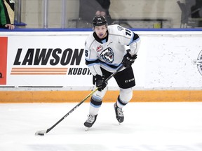 On Wednesday, Isaac Johnson signed his first pro contract with the Winnipeg Jets' AHL affiliate, the Manitoba Moose. (James Carey Lauder/Photo)