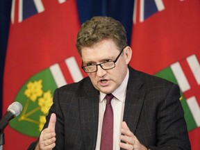 Dr. Peter Donnelly, President and CEO of Public Health Ontario, addresses a media briefing on COVID-19 provincial modelling in Toronto, Friday, April 3, 2020. THE CANADIAN PRESS/Frank Gunn