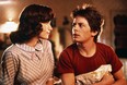 Lorraine (Lea Thompson) and Marty (Michael J. Fox) in a scene from Back to the Future.