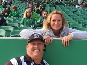CFL official Al Bradbury with his wife Martha. The Winnipeg-based CFL ref and his wife got the COVID-19 virus on a cruise ship, got pretty sick, and are just finishing their isolation period.
(Handout Photo)